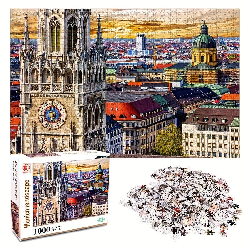 1000 Pieces Puzzle London Tower Puzzle Toy Exercise Concentration