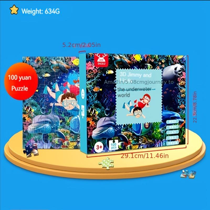 Sea World 100pc Jigsaw Puzzle For Kids Early Education Development Toy