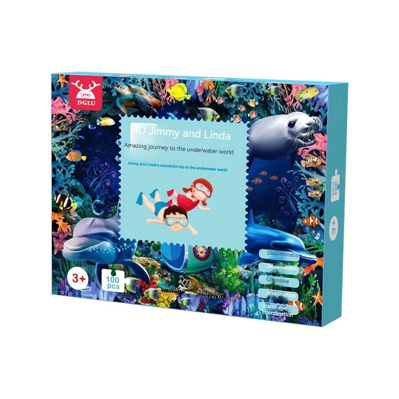 Sea World 100pc Jigsaw Puzzle For Kids Early Education Development Toy
