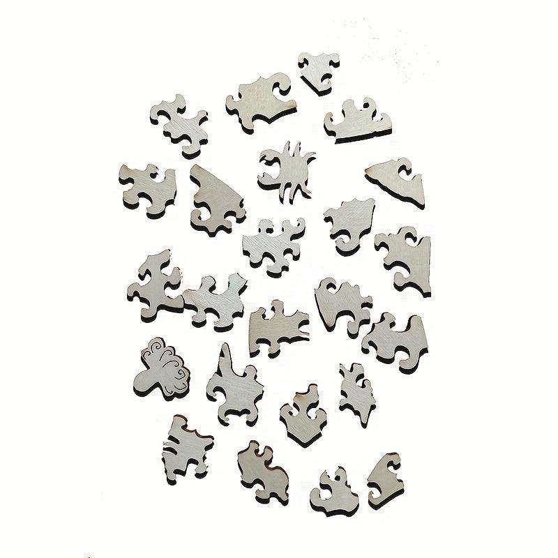 Happy Elephant Wooden Puzzle - Challenging DIY Puzzle Toy