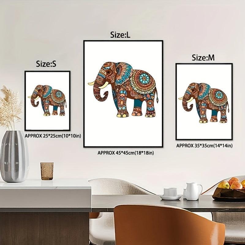 Happy Elephant Wooden Puzzle - Challenging DIY Puzzle Toy