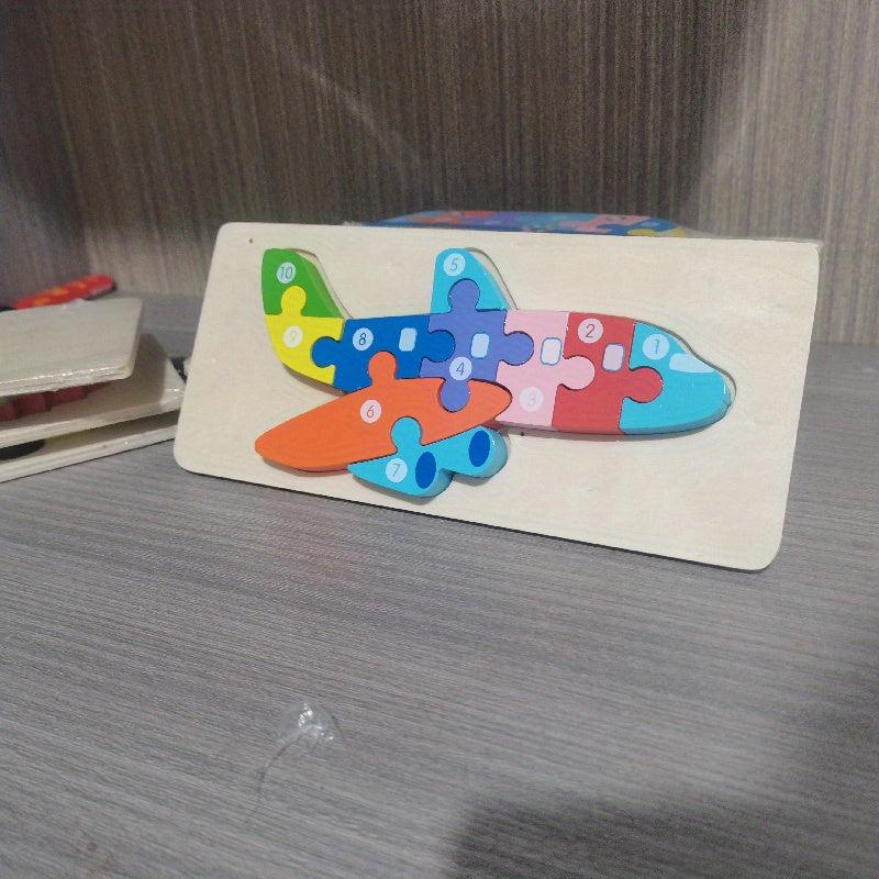 Wooden Animal Puzzle for Kids 3-5 Educational Toy Car Patterns