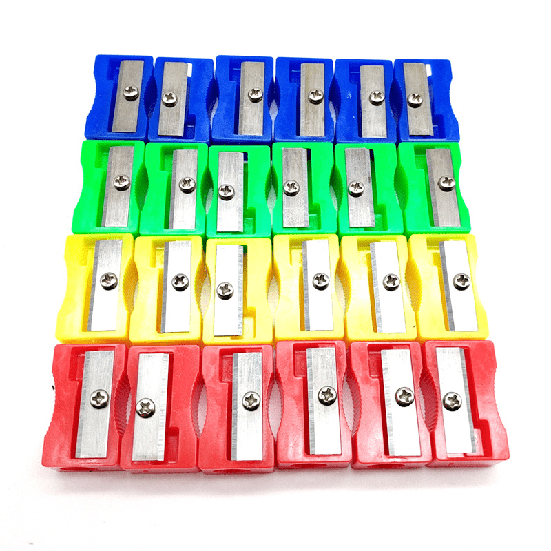 10 Piece Plastic Pencil Sharpener Set for Students