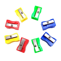 10 Piece Plastic Pencil Sharpener Set for Students