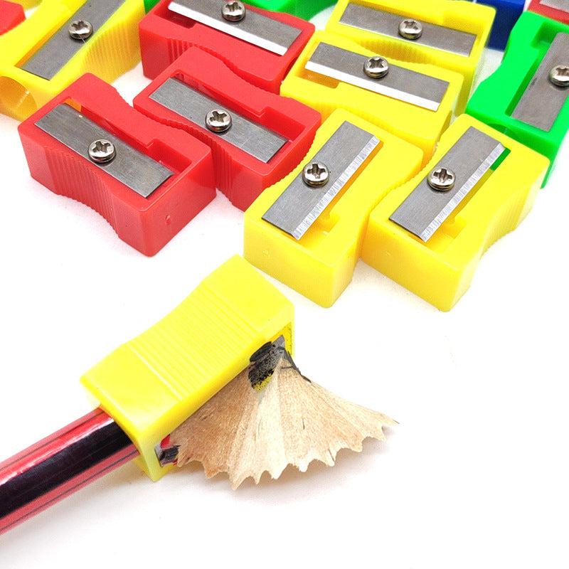 10 Piece Plastic Pencil Sharpener Set for Students