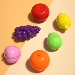 Montessori Colorful Cube & 6 Fruit Shapes Learning Toys