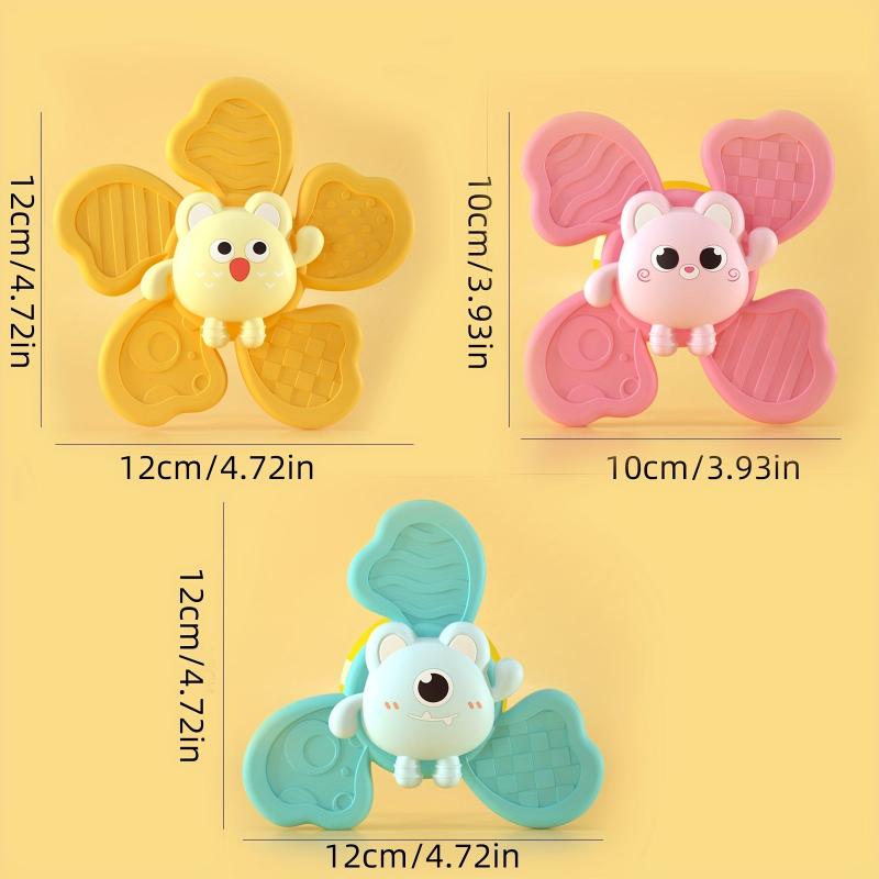 Suction Cup Music Flower Spinner Bath Toy