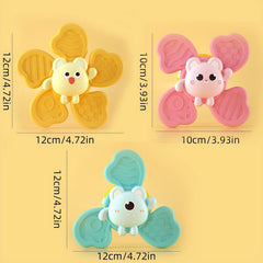 Suction Cup Music Flower Spinner Bath Toy