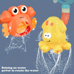 16pcs Ocean Animals Bath Toy Set for Kids, Waterwheel Slide Shower Track Toy