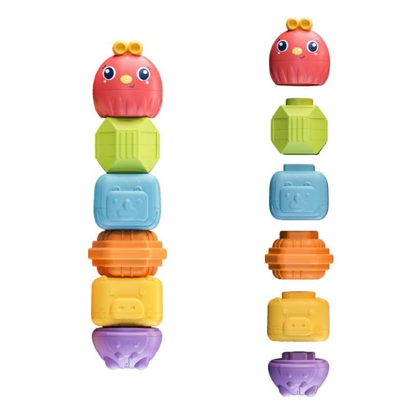 6 Piece Montessori Shape Sorter: Easter Gift for 1 Year Olds