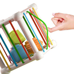 6 Piece Montessori Shape Sorter: Easter Gift for 1 Year Olds