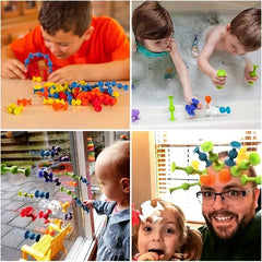 40 Suction Cup Animals Bath Toy for Kids Stress Relief Game