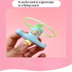 Spinning Tops Set Launch Flying Saucer & Disc Toys For Kids Outdoor Fun