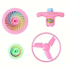Spinning Tops Set Launch Flying Saucer & Disc Toys For Kids Outdoor Fun