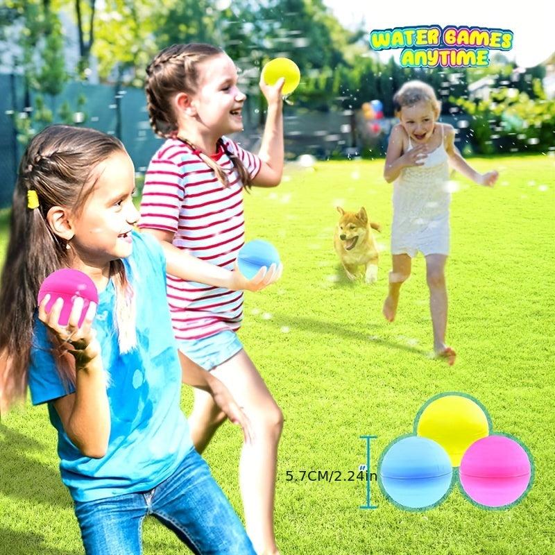 15Pc Silicone Water Ball Toy Water Battle Reusable Water Bomb