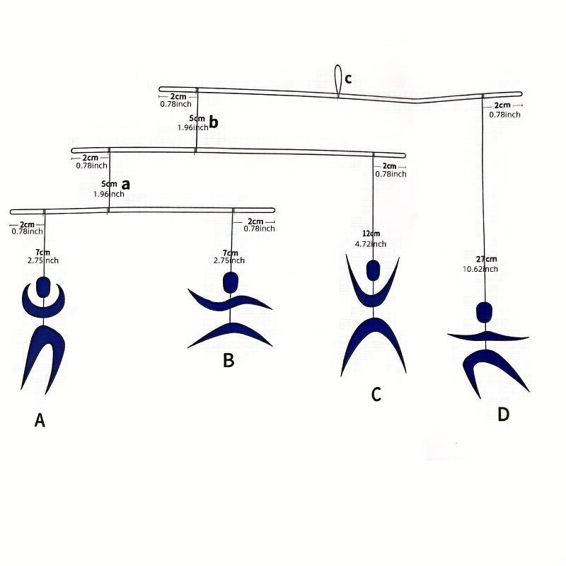 Montessori Dancing Little Man Baby Hanging Toys DIY Material