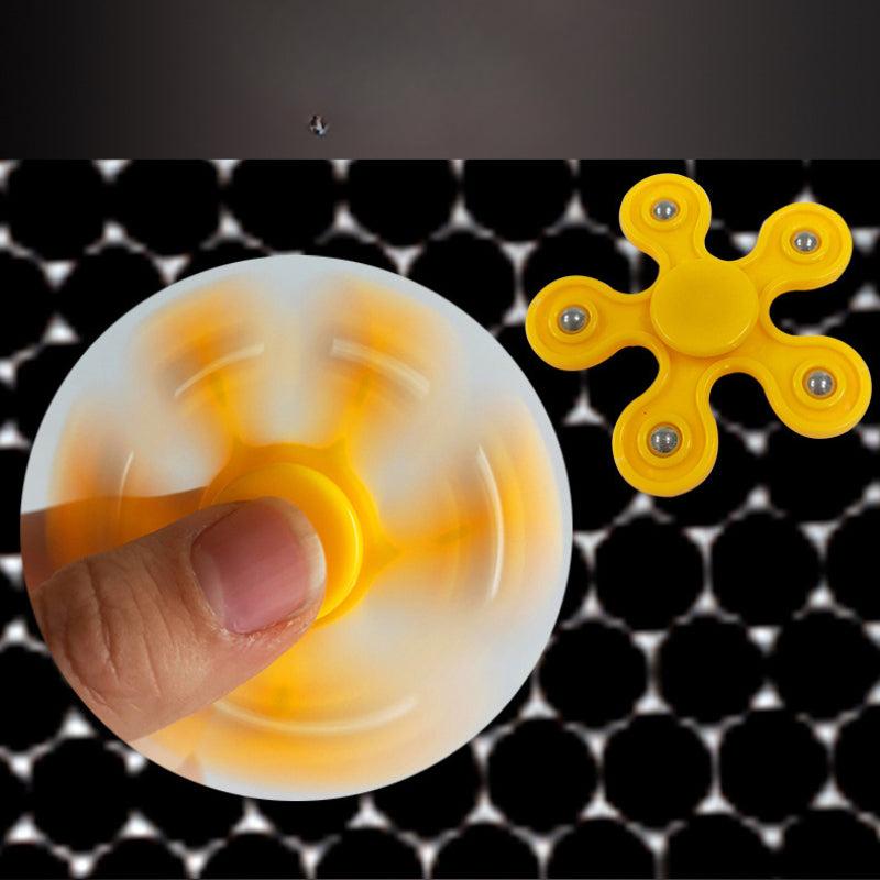 10pcs Kids Finger Spinning Top Toy Five Beads Vent Decomp