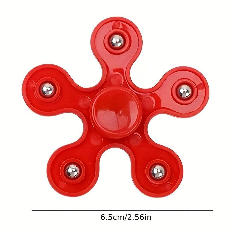 10pcs Kids Finger Spinning Top Toy Five Beads Vent Decomp