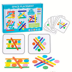 Rainbow Stick Puzzle Montessori Teaching Aids for Kids