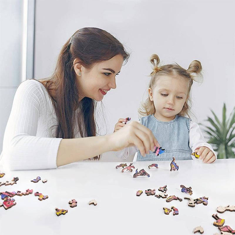 Peacock Wood Puzzle Variety Of Special Shapes Creative For Boys And Girls