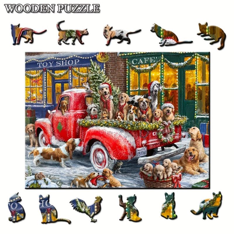 Animal Shaped Wood Puzzle for Adults & Teens - Perfect Christmas Gift