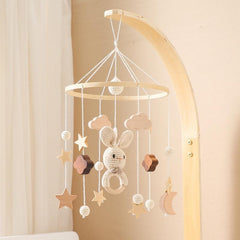 Baby Cloud Rattle Crib Mobile Musical Box - Toddler Carousel Musical Toy Gift