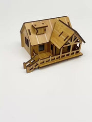 Coastal Cabins 3D Puzzle Architecture Model DIY Kit