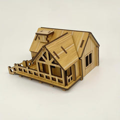 Coastal Cabins 3D Puzzle Architecture Model DIY Kit