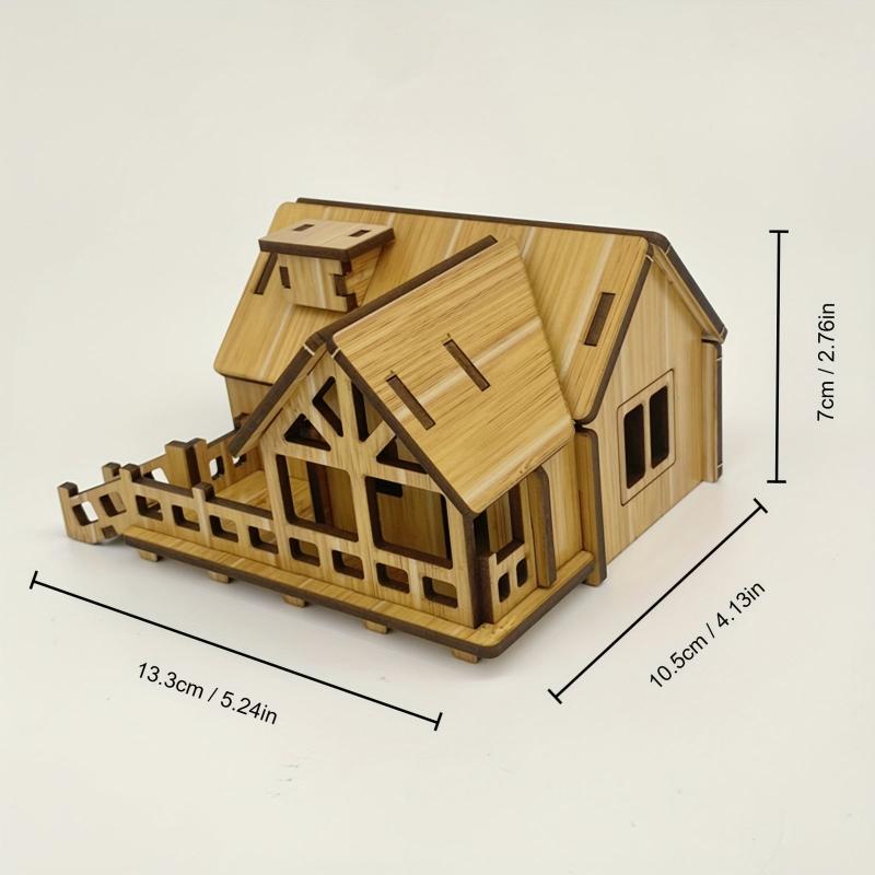Coastal Cabins 3D Puzzle Architecture Model DIY Kit
