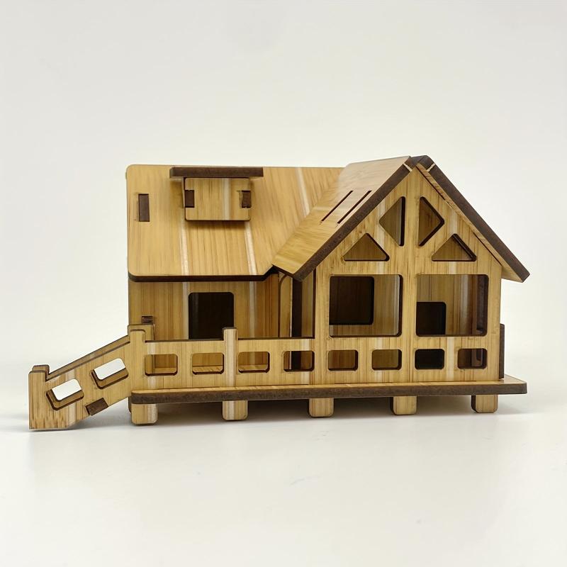 Coastal Cabins 3D Puzzle Architecture Model DIY Kit