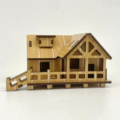 Coastal Cabins 3D Puzzle Architecture Model DIY Kit