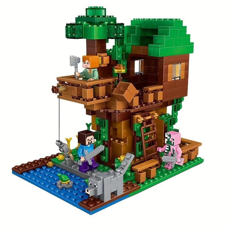 Jungle Tree House Building Blocks Set