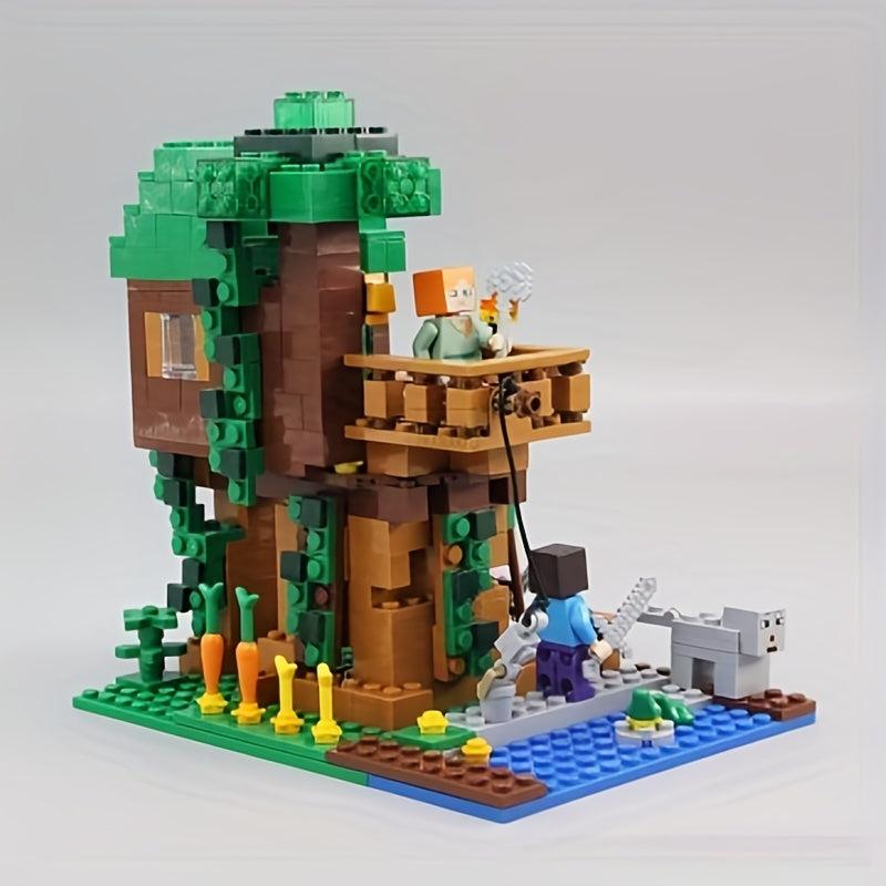 Jungle Tree House Building Blocks Set