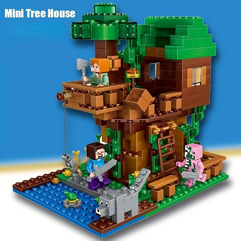 Jungle Tree House Building Blocks Set