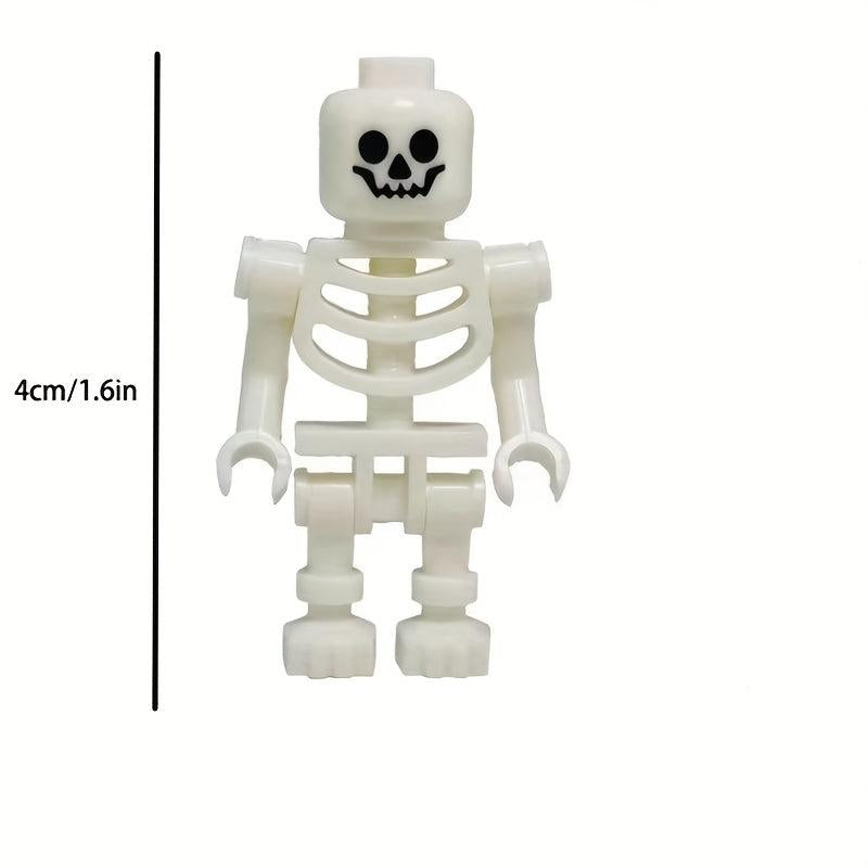 Mini Dolls and Building Blocks Puzzles: Fun Skeleton and Bone Figures