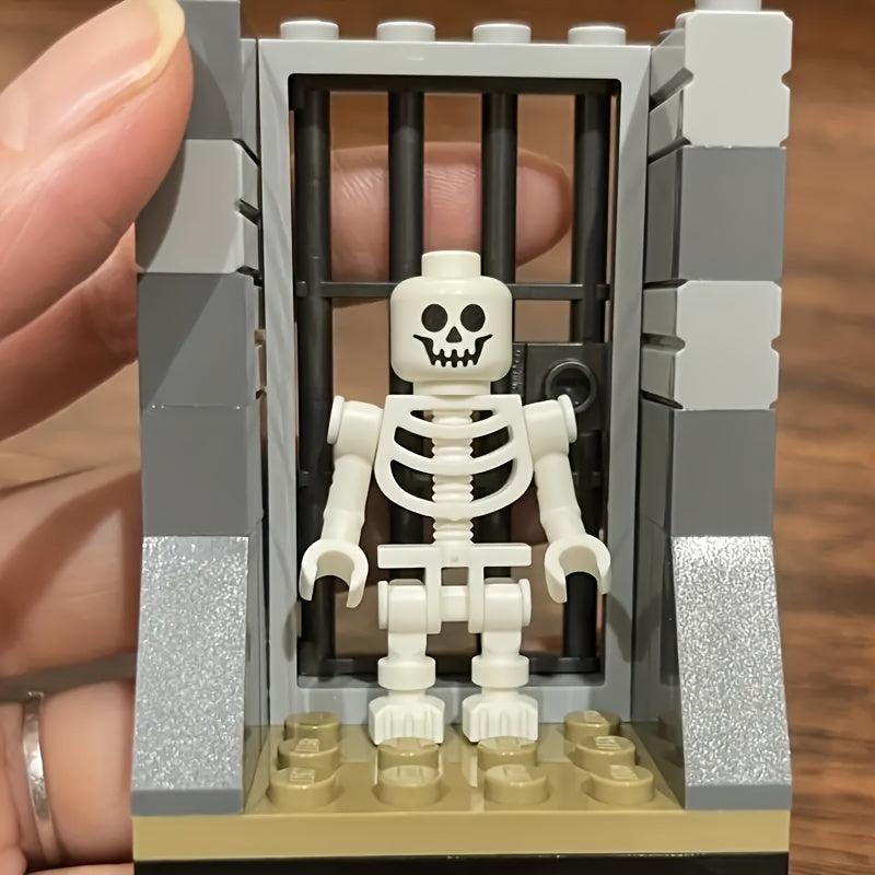 Mini Dolls and Building Blocks Puzzles: Fun Skeleton and Bone Figures