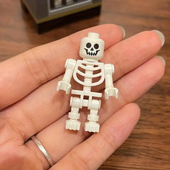 Mini Dolls and Building Blocks Puzzles: Fun Skeleton and Bone Figures