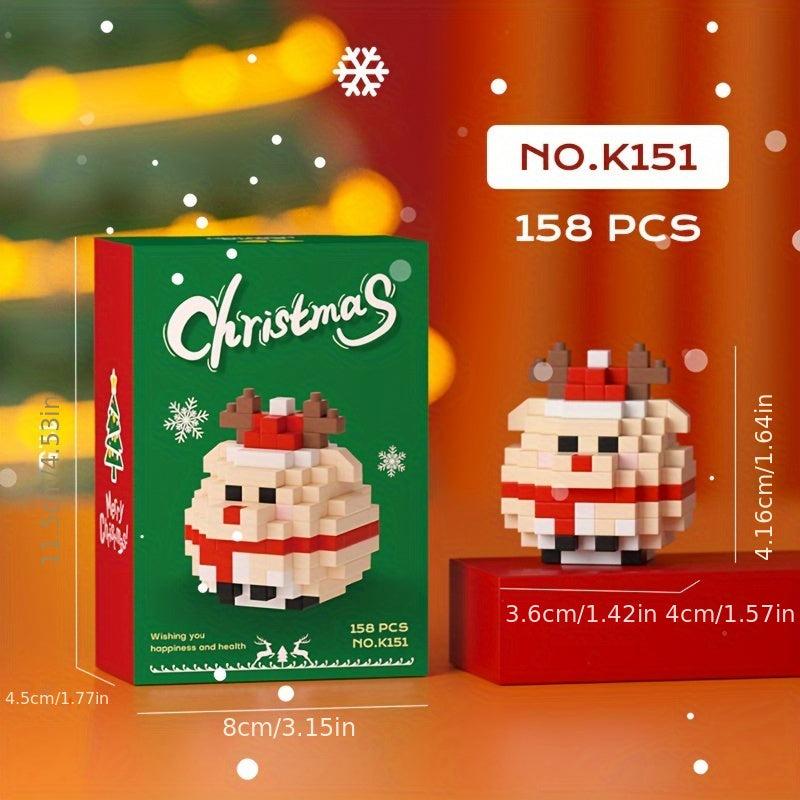 DIY Elk Christmas Building Blocks Educational Blocks