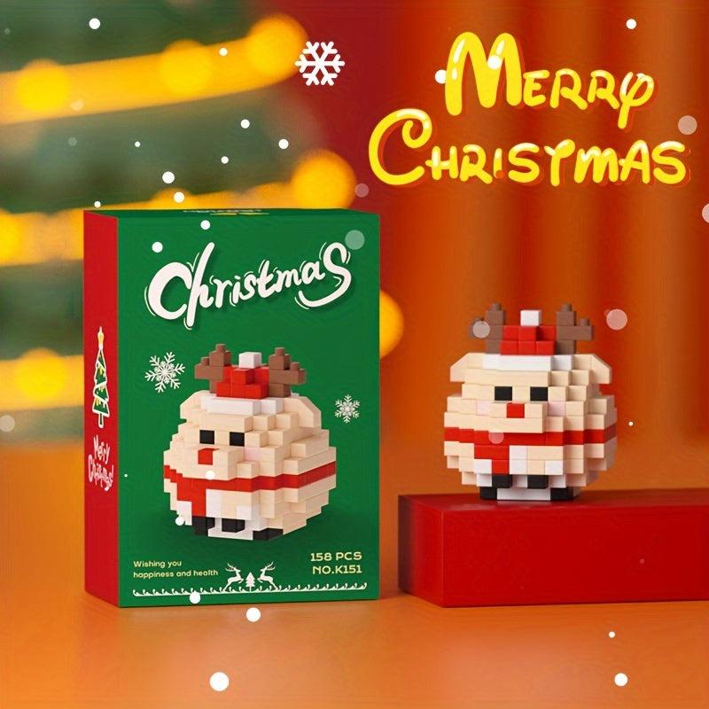 DIY Elk Christmas Building Blocks Educational Blocks