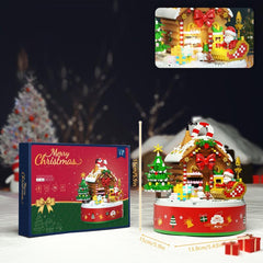 Assembly Building Blocks Christmas Tree Music Box Decorations Toys