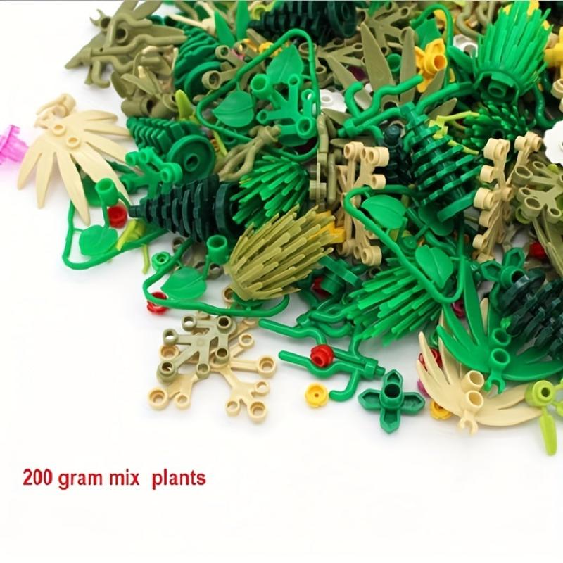 Rain Forest Scene Mix Plant Trees Grass Trees Plants Assembling Building Blocks
