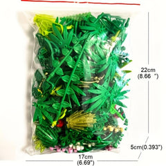 Rain Forest Scene Mix Plant Trees Grass Trees Plants Assembling Building Blocks