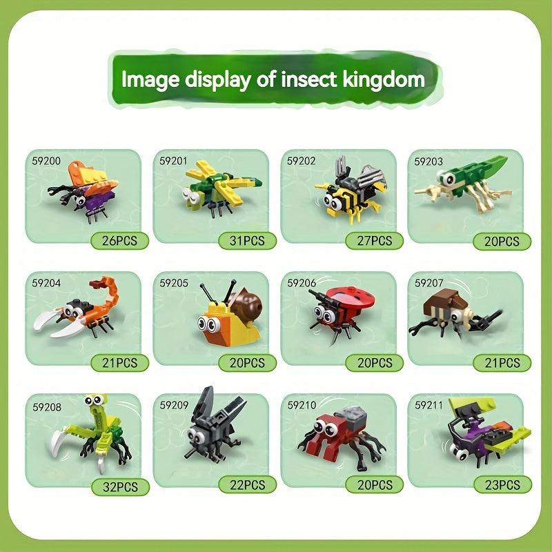JIE STAR 30 48 Cmsect Animals Party Building Blocks Insect Building Blocks Toys