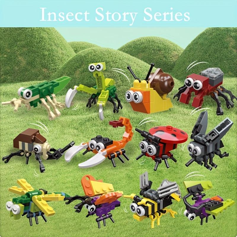 JIE STAR 30 48 Cmsect Animals Party Building Blocks Insect Building Blocks Toys