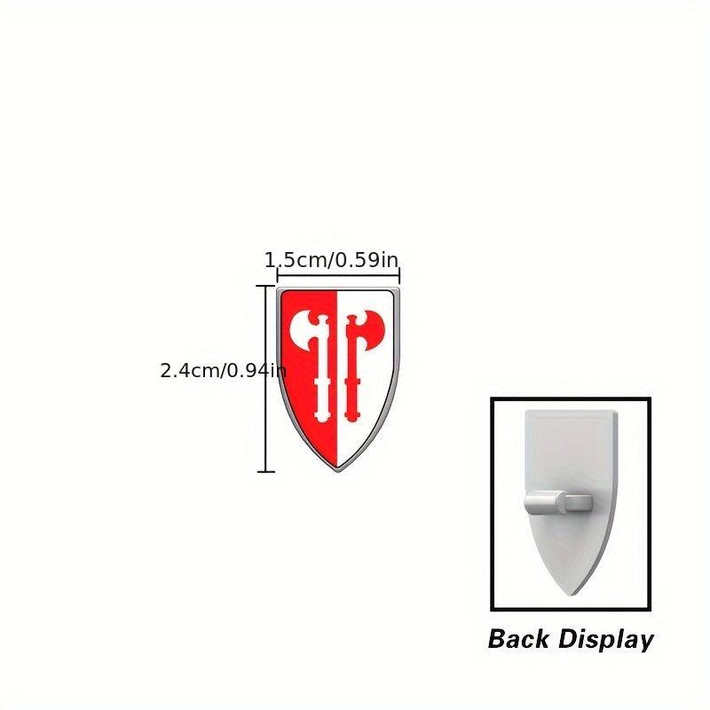 12pcs Mini Flags Shield Building Blocks Figures Accessories Creative Toy