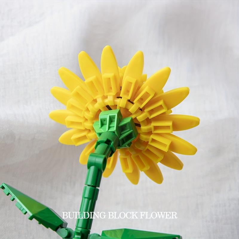 Flower Bouquet Building Blocks Home Decor Birthday