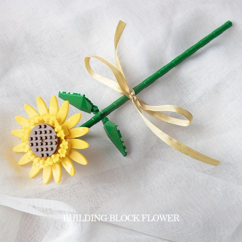 Flower Bouquet Building Blocks Home Decor Birthday