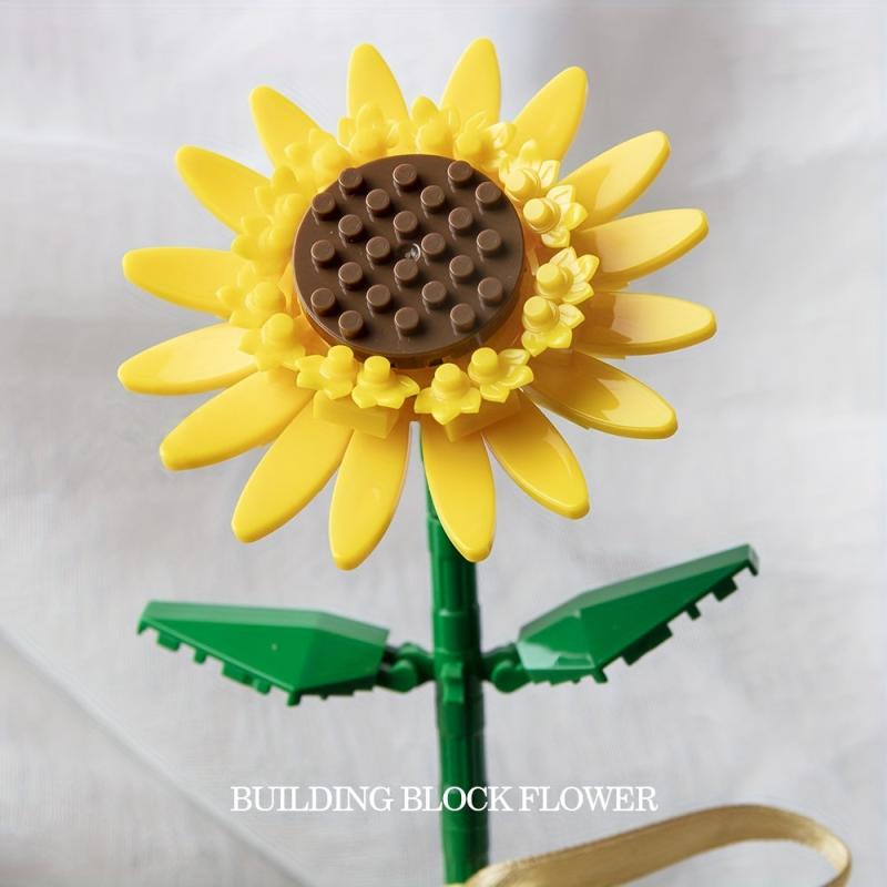 Flower Bouquet Building Blocks Home Decor Birthday