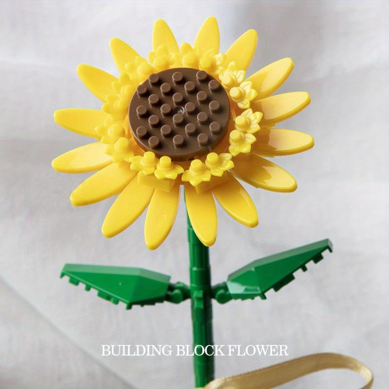 Flower Bouquet Building Blocks Home Decor Birthday