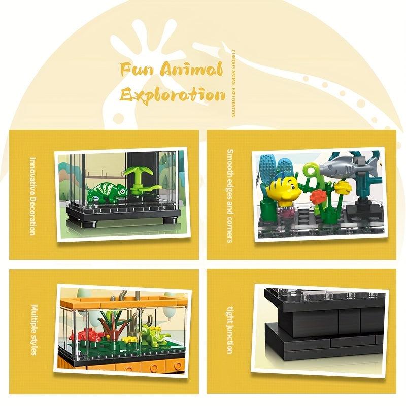 Fish Tank Decoration Toys Animal Observation Box Assembled Educational